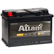 Аккумулятор Atlant Black (75 Ah) L+